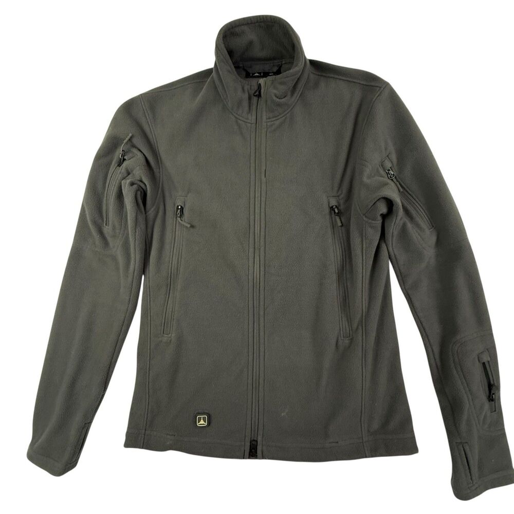 Triple Aught Design Ranger Jacket Men Small Gray Fleece Full Zip Polartec USA
